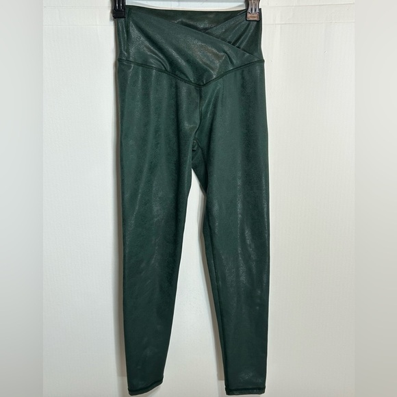 Aerie Offline Shimmering Deep Green Leggings - Picture 7 of 7
